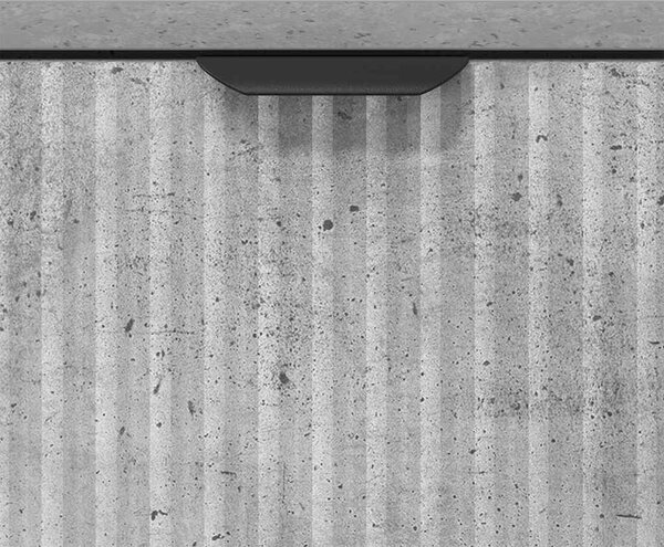 Széf fiókkal Beton szürke 89.5 x 33 x 82 cm Faanyag