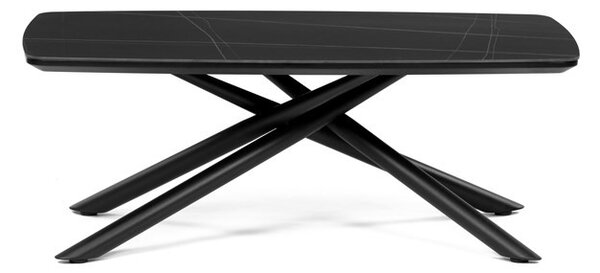 Dohányzóasztal 120 × 70 × 46 cm, szinterezett kerámia, márvány AHG-X7227 BK