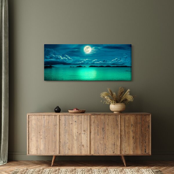Kép - Telihold a felszín felett (120x50 cm)