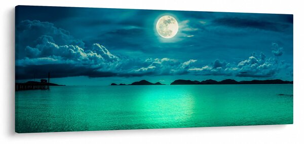 Kép - Telihold a felszín felett (120x50 cm)