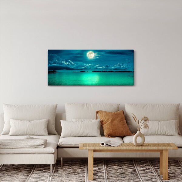 Kép - Telihold a felszín felett (120x50 cm)