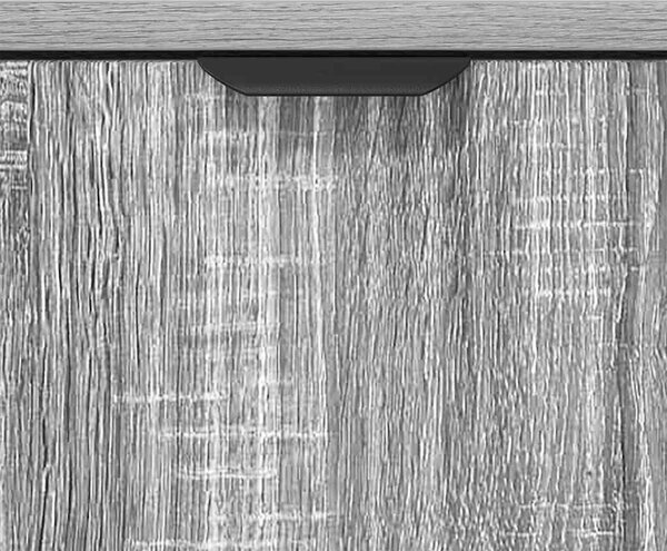 Széf fiókkal Szürke sonoma 79.5 x 33 x 82 cm Faanyag