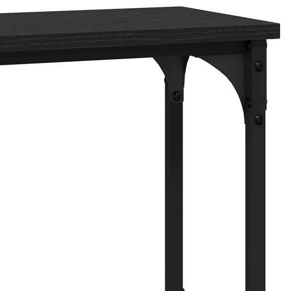 Konzolasztal Musta tammi 100 x 22.5 x 75 cm Műgyanta fa és Fém