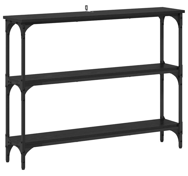 Konzolasztal Musta tammi 100 x 22.5 x 75 cm Műgyanta fa és Fém