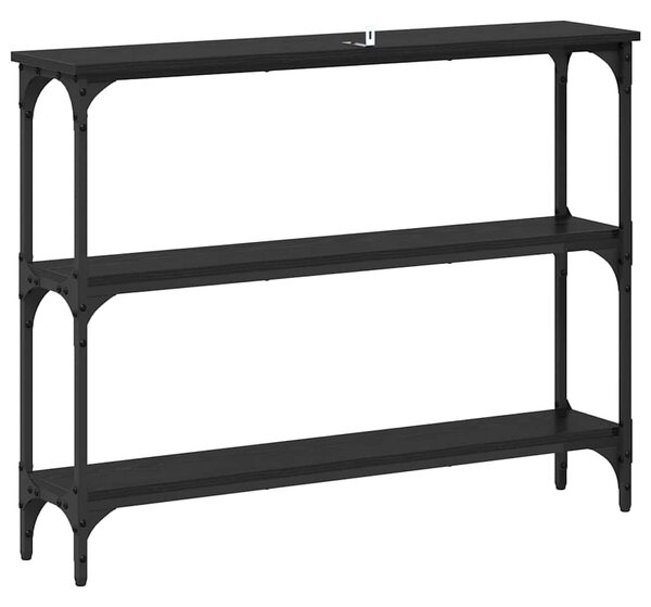 Konzolasztal Musta tammi 100 x 22.5 x 75 cm Műgyanta fa és Fém