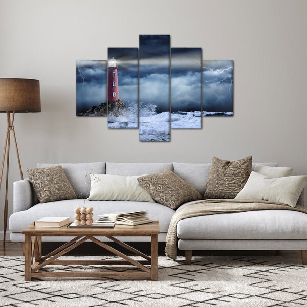 Kép - Világítótorony egy sziklán (150x105 cm)