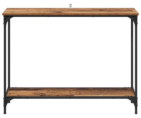 Konzolasztal Régi fa 101 x 30.5 x 75 cm Szerelt fa