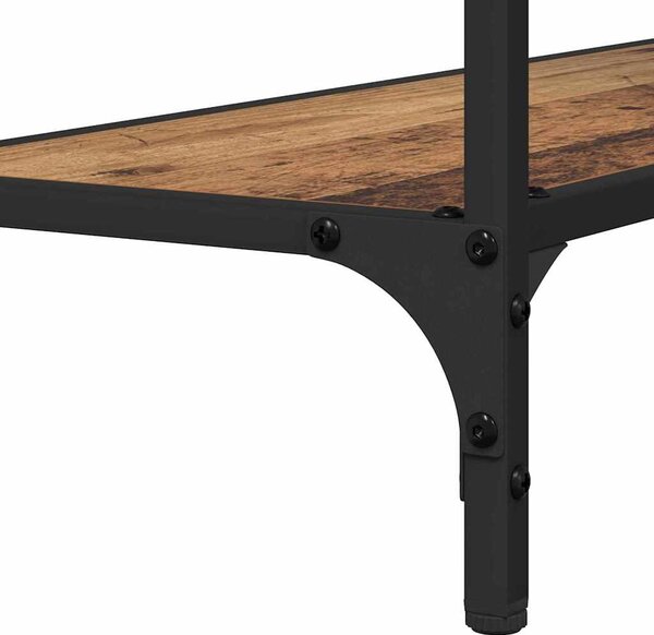 Konzolasztal polcokkal Régi fa 75 x 30.5 x 75 cm Faanyag