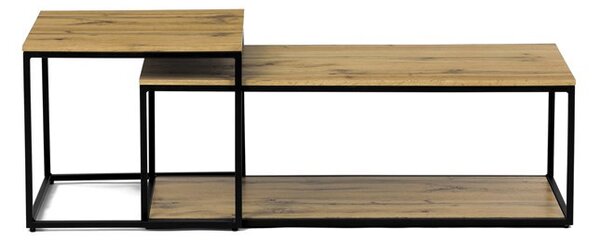 Dohányzóasztal 100 × 50 × 35 cm, MDF, vadtölgy CT-X7123 OAK