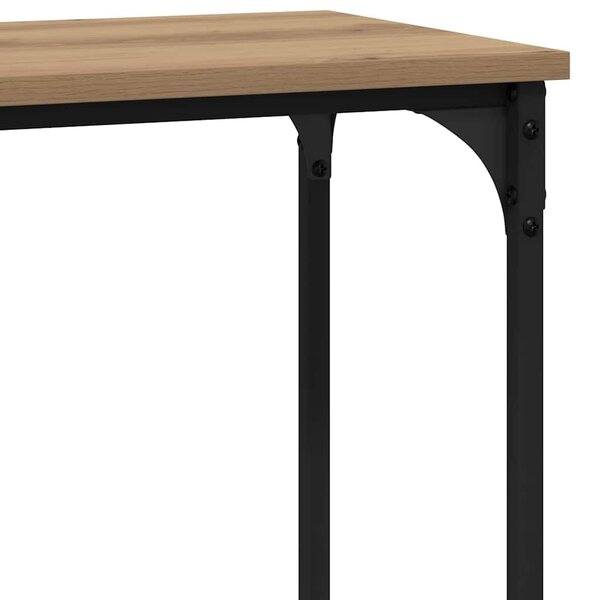 Konzolasztal kézműves tölgy 101 x 30.5 x 75 cm Faanyag