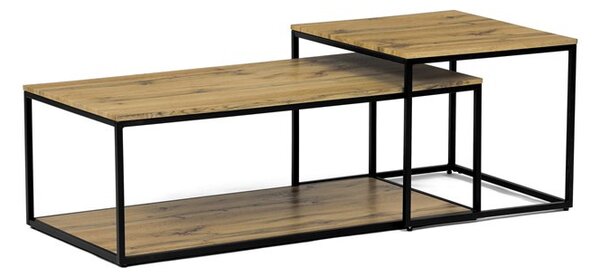 Dohányzóasztal 100 × 50 × 35 cm, MDF, vadtölgy CT-X7123 OAK