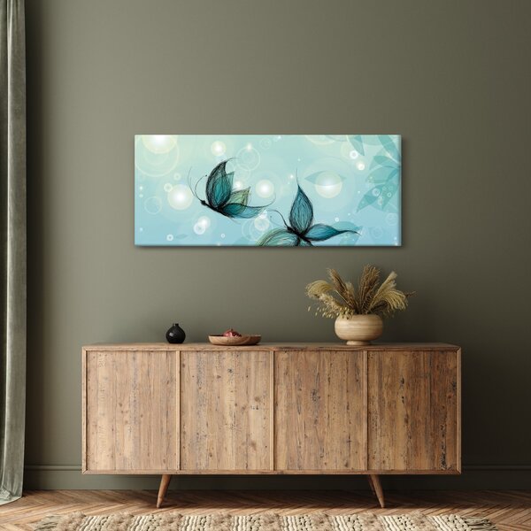 Kép - kék pillangók (120x50 cm)