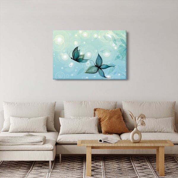 Kép - kék pillangók (90x60 cm)
