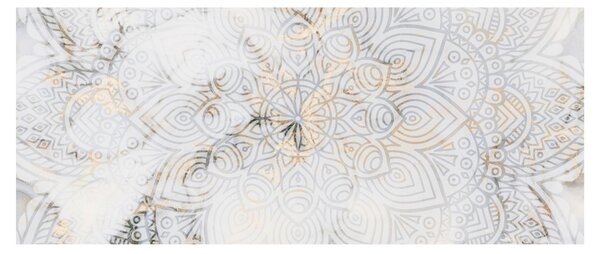 Egy fehér mandala képe (120x50 cm)