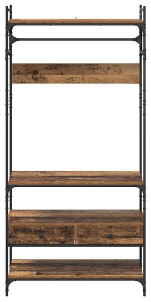 Ruhásszekrény fiókkal Régi fa 89 x 39 x 184.5 cm Faanyag