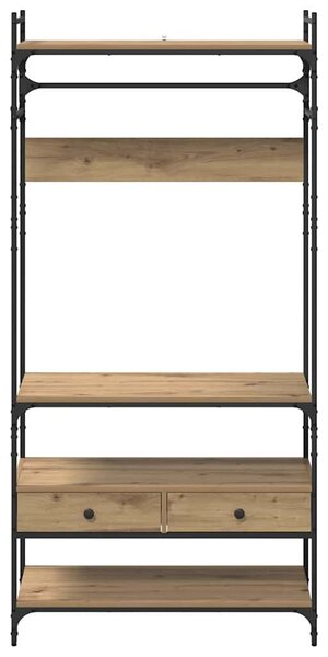 Ruhásszekrény kézműves tölgy 89 x 39 x 184.5 cm Faanyag