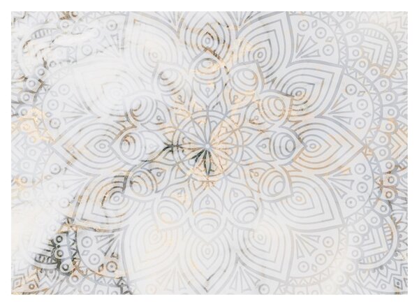 Egy fehér mandala képe (70x50 cm)
