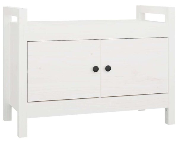 VidaXL Előszoba Pad - Fehér Fenyőfa - 80x40x60 cm