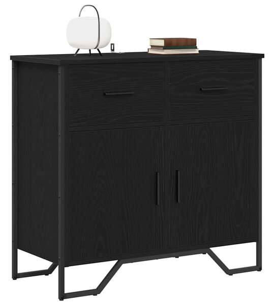 Széf fiókkal Musta tammi 79.5 x 35.5 x 74.5 cm Faanyag