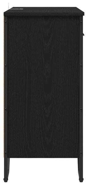 Széf fiókkal Musta tammi 79.5 x 35.5 x 74.5 cm Faanyag