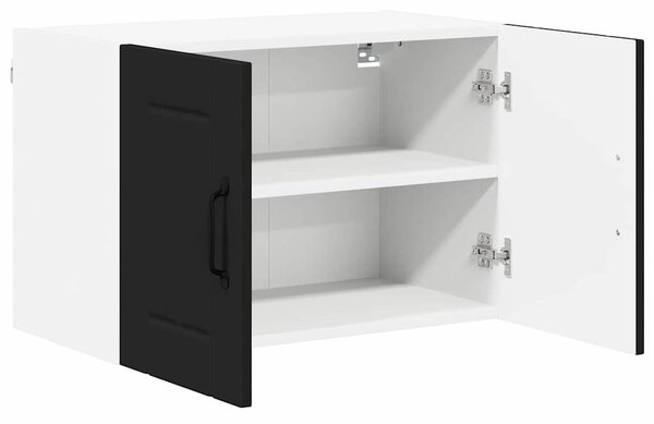 Konyhaszekrény 2 pcs Fekete 60 x 31 x 40 cm Faanyag