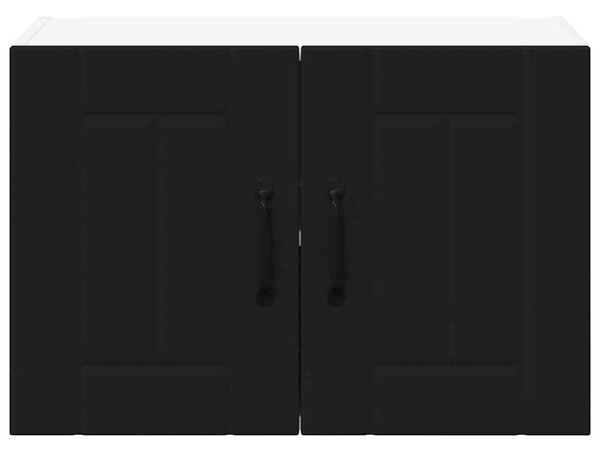 Konyhaszekrény 2 pcs Fekete 60 x 31 x 40 cm Faanyag