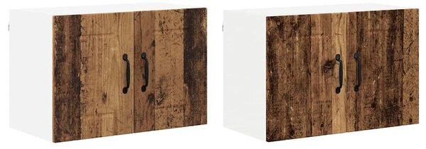 Konyhai faliszekrények 2 pcs Öreg fa 60 x 31 x 40 cm Faanyag
