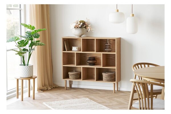 Tölgyfa kerek tárolóasztal ø 40 cm Jena – House Nordic