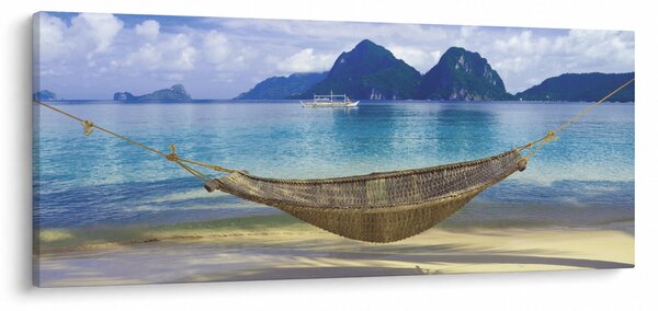 Kép - Egy függőágy képe a tengerparton 2 (120x50 cm)