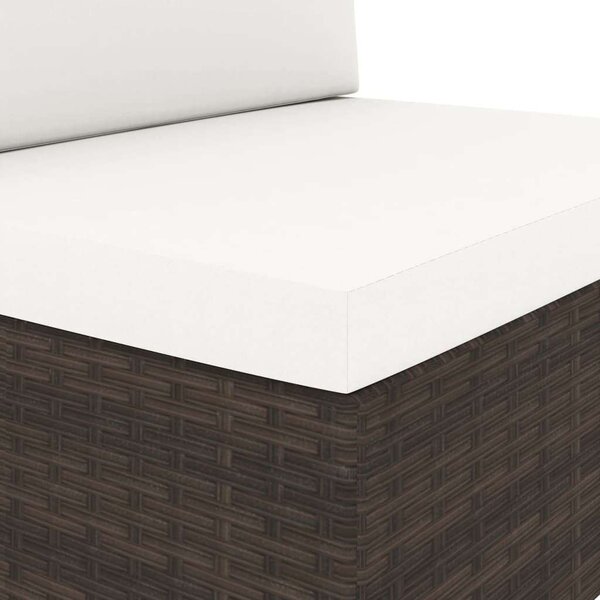 2 részes barna polyrattan kerti ülőgarnitúra