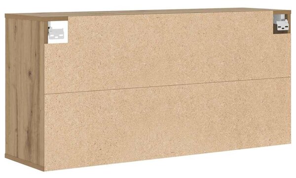 Cipőszekrény polcokkal kézműves tölgy 103x30x51 cm Faanyag