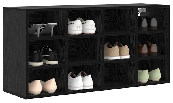 Cipősszekrény polcokkal Musta tammi 103 x 30 x 51 cm Faanyag