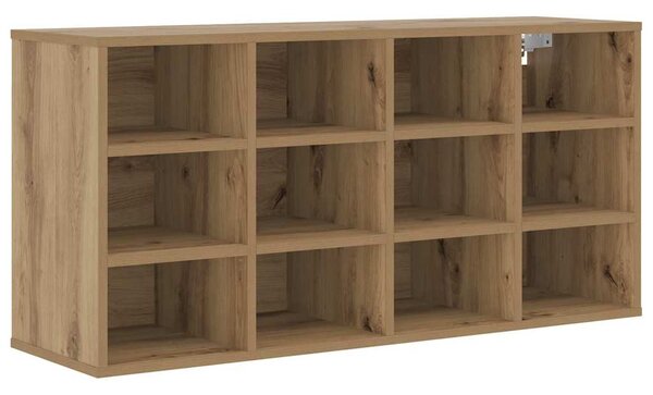 Cipőszekrény polcokkal kézműves tölgy 103x30x51 cm Faanyag