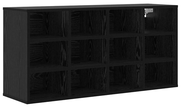 Cipősszekrény polcokkal Musta tammi 103 x 30 x 51 cm Faanyag