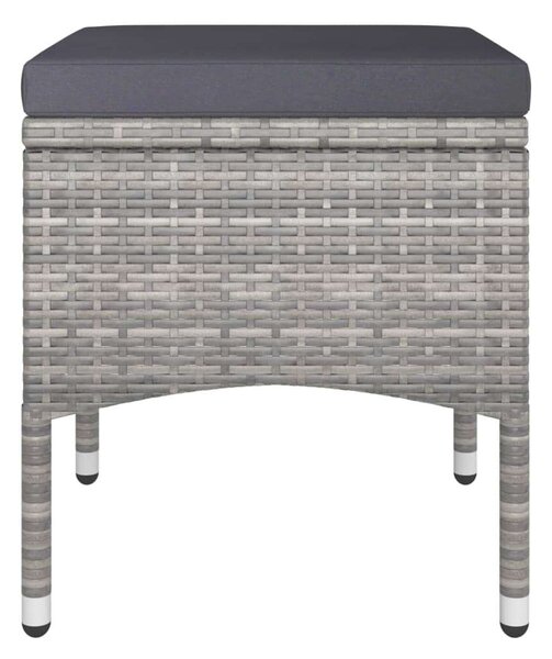 VidaXL Kerti Bisztrószett - 5 részes - Szürke Polyrattan