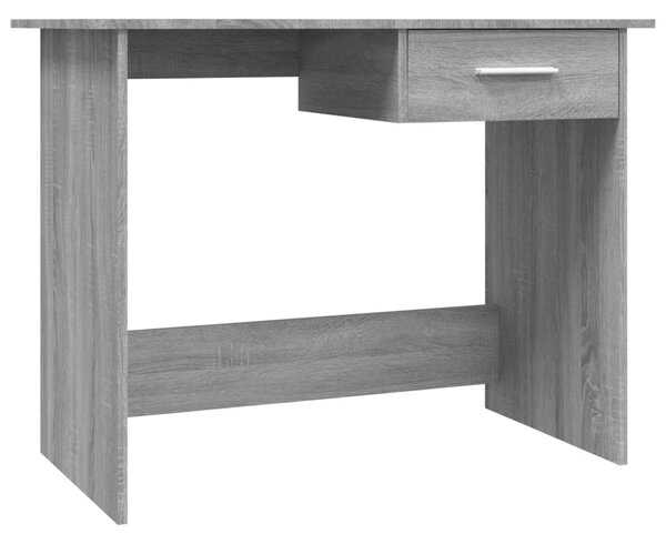 Szürke sonoma színű szerelt fa íróasztal 100 x 50 x 76 cm
