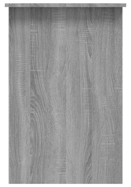 Szürke sonoma színű szerelt fa íróasztal 100 x 50 x 76 cm