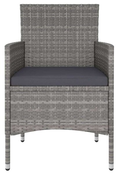 VidaXL Kerti Bisztrószett - 5 részes - Szürke Polyrattan