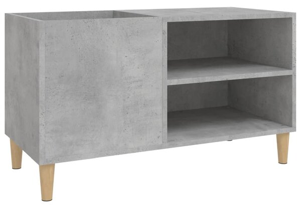 Betonszürke szerelt fa hanglemezszekrény 84,5x38x48 cm