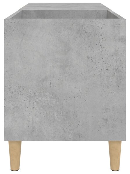 Betonszürke szerelt fa hanglemezszekrény 84,5x38x48 cm