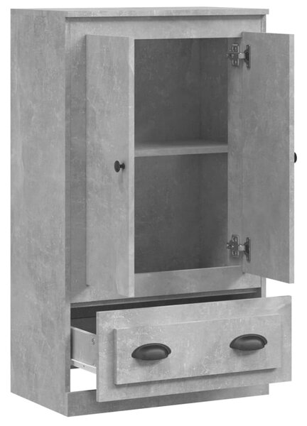Betonszürke szerelt fa magasszekrény 60x35,5x103,5 cm