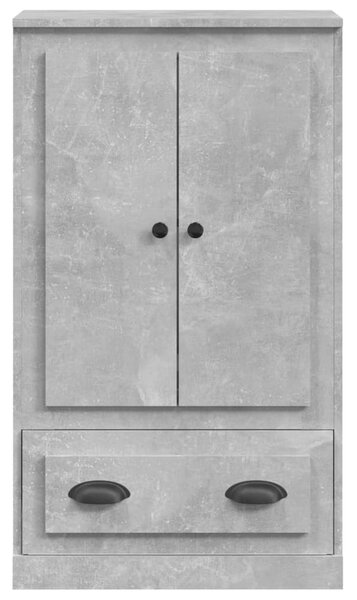 Betonszürke szerelt fa magasszekrény 60x35,5x103,5 cm