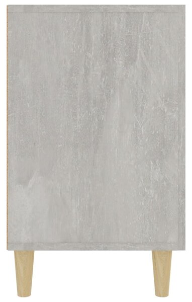 Betonszürke szerelt fa tálalószekrény 100 x 36 x 60 cm