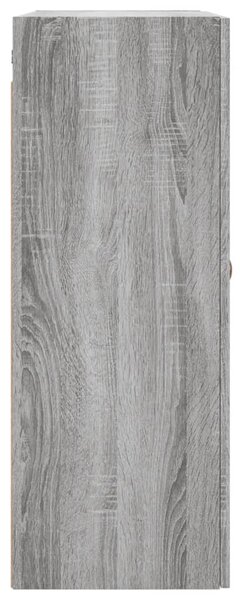 Szürke sonoma színű fali szekrény 69,5x34x90 cm
