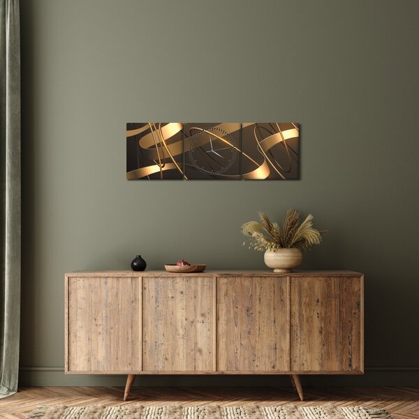 Kép - bronz szalagok (órával) (90x30 cm)