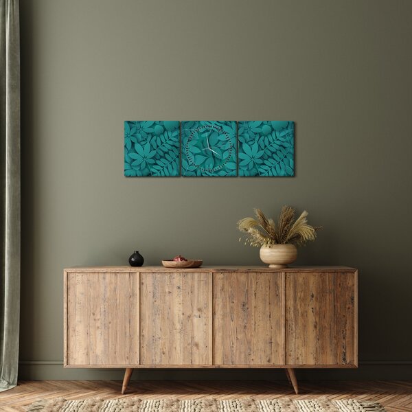 A levelek képe (órával) (90x30 cm)