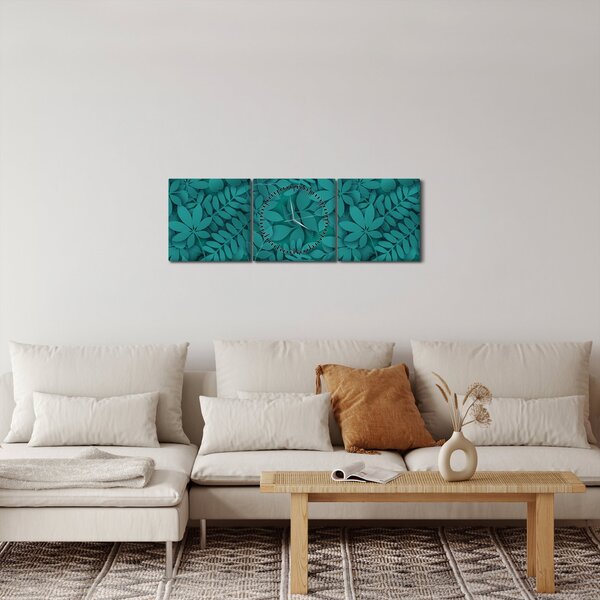 A levelek képe (órával) (90x30 cm)