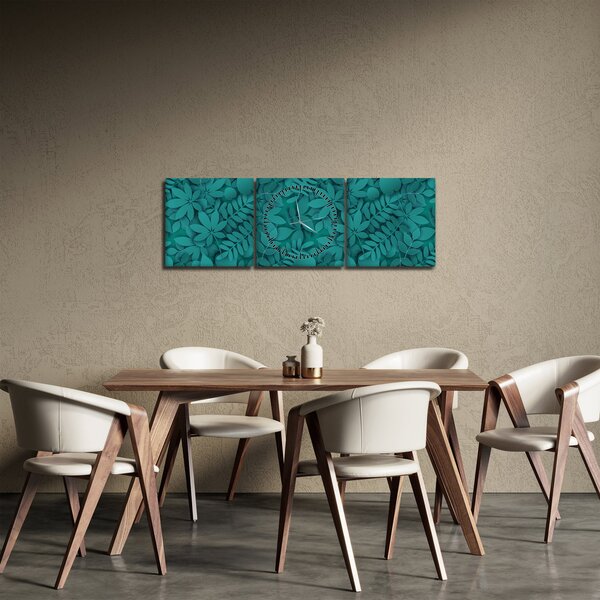 A levelek képe (órával) (90x30 cm)