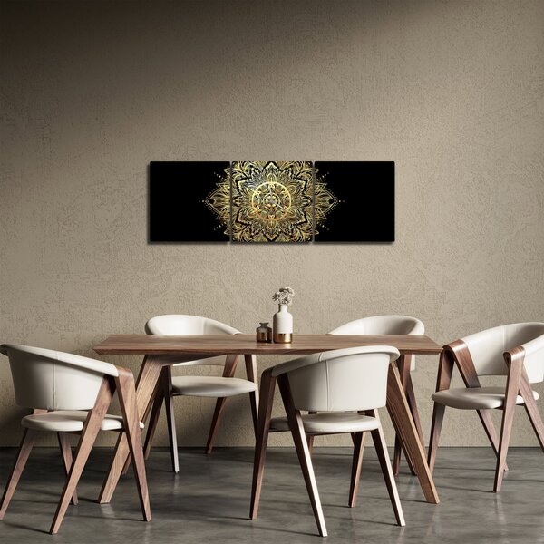 Kép - Mandala gazdagság (órával) (90x30 cm)