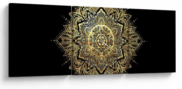 Kép - Mandala gazdagság (órával) (90x30 cm)